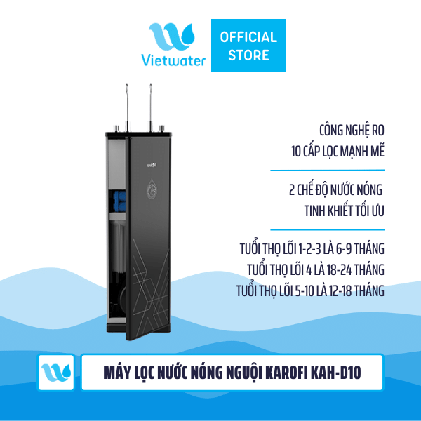Máy lọc nước nóng nguội Karofi KAH-D10