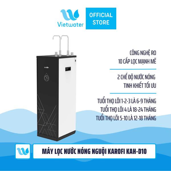 Máy lọc nước nóng nguội Karofi KAH-D10
