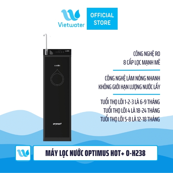 Máy lọc nước Karofi Optimus Hot+ O-H238