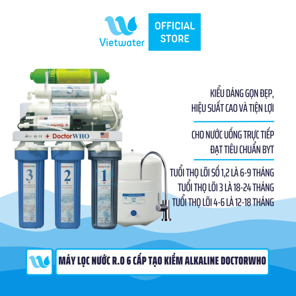 Máy lọc nước RO 6 cấp tạo kiềm Alkaline Doctorwho