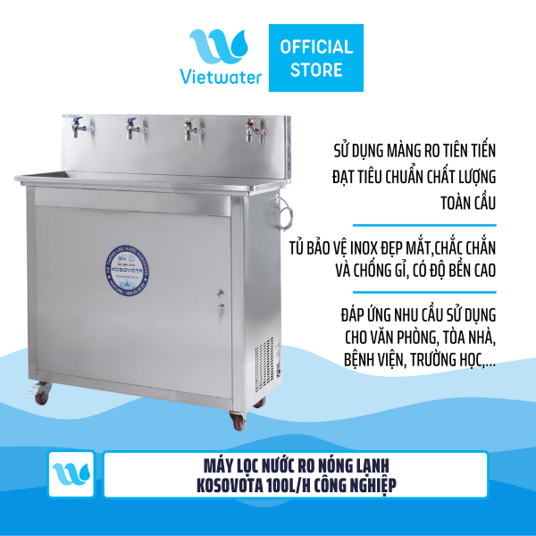 Máy lọc nước RO nóng lạnh Vietwater 100Lh công nghiệp MTL41101