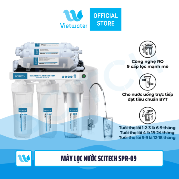 Máy lọc nước RO Vietwater SPR-09 (không tủ, để gầm)