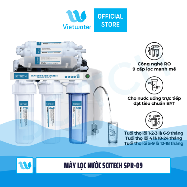 Máy lọc nước RO Vietwater SPR-09 (không tủ, để gầm)