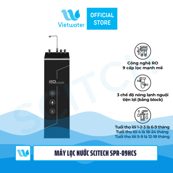 Máy lọc nước nóng lạnh nguội Vietwater SPR-09HCS (tủ slim 1 vòi 3 chế độ)