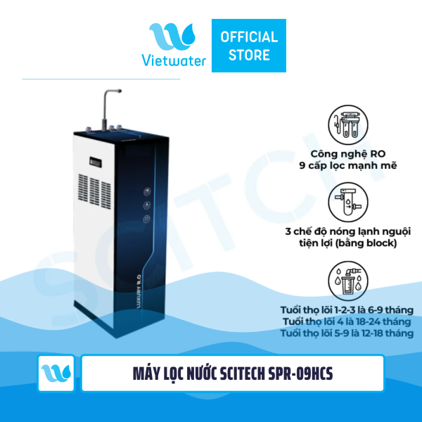 Máy lọc nước nóng lạnh nguội Vietwater SPR-09HCS (tủ slim 1 vòi 3 chế độ)