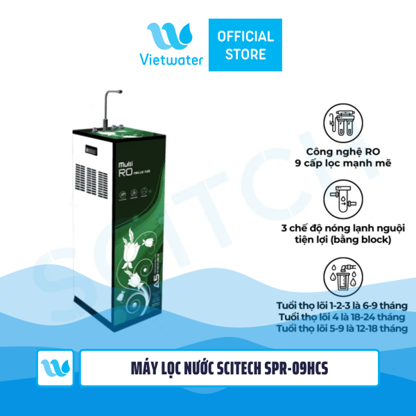Máy lọc nước nóng lạnh nguội Vietwater SPR-09HCS (tủ slim 1 vòi 3 chế độ)
