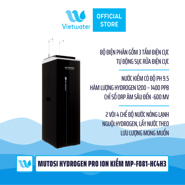 Máy lọc nước Mutosi Hydrogen Pro Ion Kiềm MP-F081-HC4H3