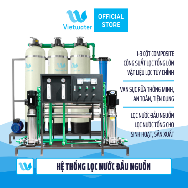 Hệ thống lọc nước công nghiệp 2000LPH – dây chuyền lọc nước tinh khiết RO 2000l/h