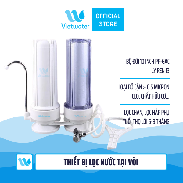 Thiết bị lọc nước tại vòi để bàn Vietwater TW2PG – thiết bị lọc nước lắp trên bồn rửa