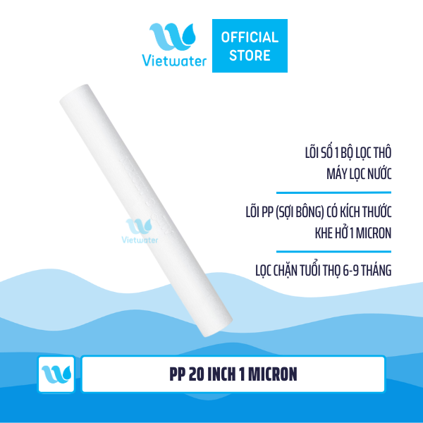 Lõi PP - PP Big Blue Vietwater (10 inch - 20 inch - 30 inch - 40 inch) (1 micron - 5 micron)