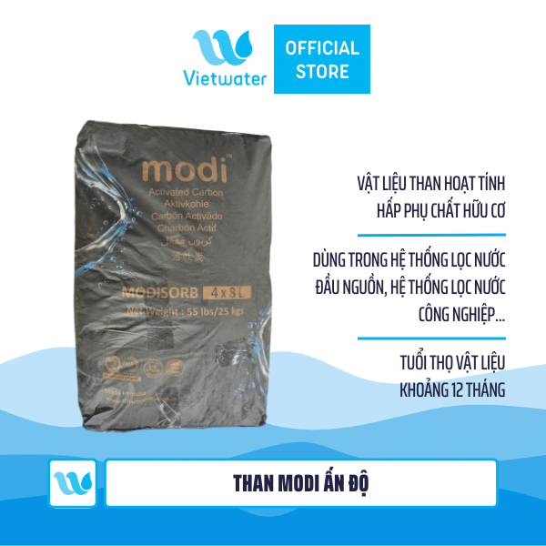 Than ấn Modi – vật liệu lọc than hoạt tính
