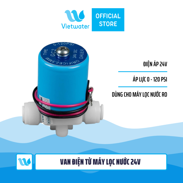 Van điện từ máy lọc nước 24v (GC2 Dauer trắng xanh)