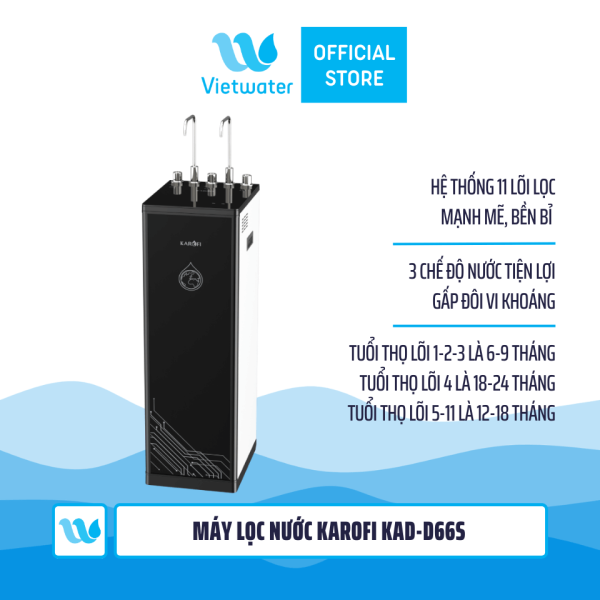 Máy lọc nước nóng lạnh Karofi KAD-D66S