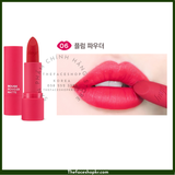  Son Lì Mềm Mịn Môi THE FACE SHOP Rouge Powder Matte Mẫu Mới 3.2g 