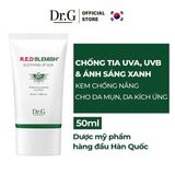  Kem Chống Nắng, Chống Ánh Sáng Xanh, Quang Phổ Rộng Cho Da Mụn Nhạy Cảm Dr.G R.E.D Blemish Soothing Up Sun SPF50+ PA++++ 50ml 