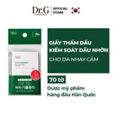  Giấy Thấm Dầu Kiểm Soát Dầu Nhờn Dành Cho Da Nhạy Cảm Dr.G R.E.D Blemish Oil Control Paper 70 Tờ 