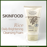  Sữa rửa mặt làm sạch da chiết xuất gạo SKINFOOD RICE DAILY CLEANSING FOAM 150ml 