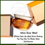  [Phiên bản da dầu] Kem Dưỡng Tái Tạo Da Từ Nhân Sâm Sulwhasoo Concentrated Ginseng Renewing Cream 10ml 