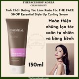  Tinh Chất Dưỡng Tóc Làm Xoăn Tóc THE FACE SHOP Essential Style Up Curling Serum 150ml 