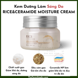  Kem dưỡng ẩm làm sáng da chiết xuất từ gạo TheFaceShop Rice Ceramide 50ml 