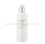  Nước hoa hồng trắng da dưỡng ẩm se khít lỗ chân lông The Face Shop White Seed Brightening Toner 160ml 