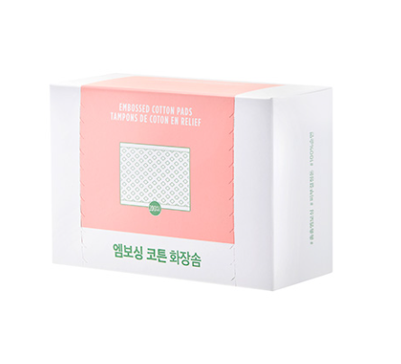 Bông tẩy trang dạng nén chặt siêu tiết kiệm Embossed Cotton Pads Tampons De Coton En Relief