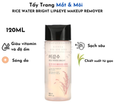  Nước tẩy trang mắt môi RICE WATER BRIGHT LIP&EYE MAKEUP REMOVER 120ML 