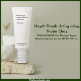  Kem chống nắng thuần chay chống lão hóa The Face Shop Clean Beauty The Therapy Vegan Moisturizing Sun Serum SPF50+PA++++ 50ml 