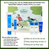  Bộ Kem Dưỡng Phục Hồi Da DR.BELMEUR ADVANCED CICA RECOVERY CREAM 60ml tặng kèm kem mắt, toner sữa dưỡng, serum 