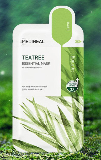  Mặt Nạ Chứa Tinh Chất Trà Xanh Ngăn Ngừa Mụn Teatree Care Solution Essential Mask Ex Mediheal 24Ml 
