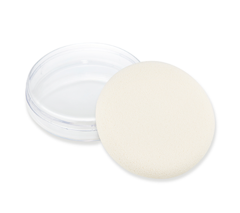 Bông phấn phủ tròn size lớn tạo lớp phủ mịn đẹp The Face Shop DAILY BEAUTY TOOLS LARGE ROUND CARON POWDER PUFF WITH CASE