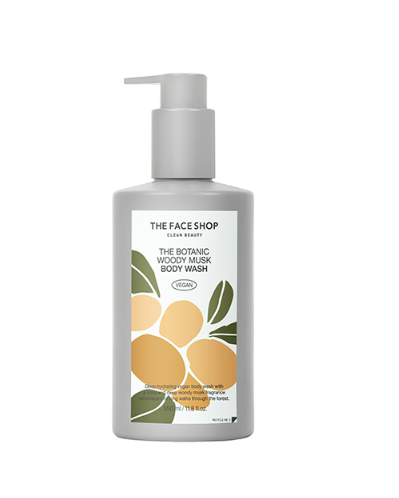 Sữa tắm THE FACE SHOP Clean Beauty THE BOTANIC WOODY MUSK BODY WASH 350ml Hàn Quốc