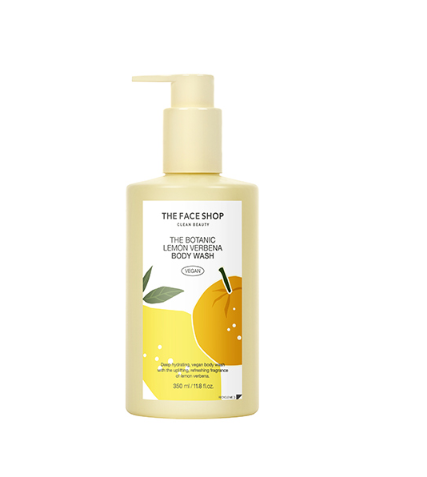 Sữa tắm Cấp ẩm sạch khỏe da THE FACE SHOP Clean Beauty THE BOTANIC LEMON VERBENA BODY WASH 350ml Hàn Quốc