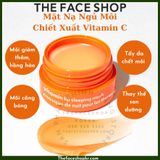  Mặt nạ ngủ cho môi Cấp ẩm mềm môi Cung cấp dưỡng chất Cải thiện môi thâm THE FACE SHOP vitamin lip sleeping mask 14g 