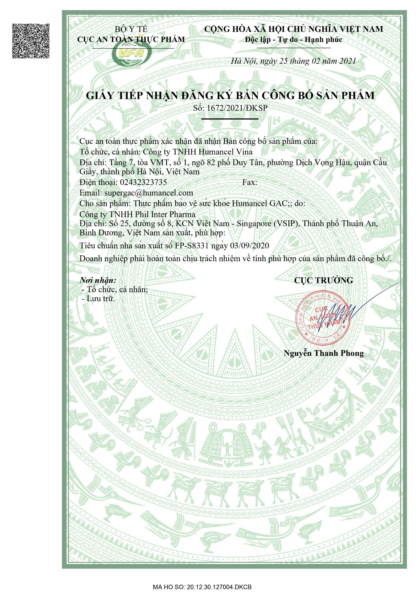 Set 3 Hộp Humancel GAC (Viên nang dầu gấc chăm sóc mắt, trẻ hóa da, tăng sức đề kháng, công nghệ & tiêu chuẩn Hàn Quốc)
