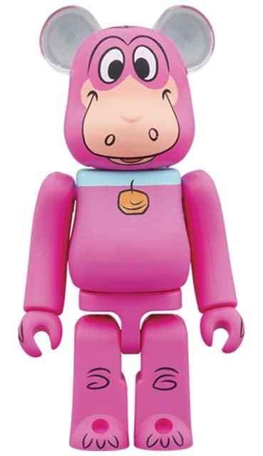 Bearbrick x The Flintstones Dino Pink 100% & 400% Set Đồ Chơi Mô Hình Cao Cấp