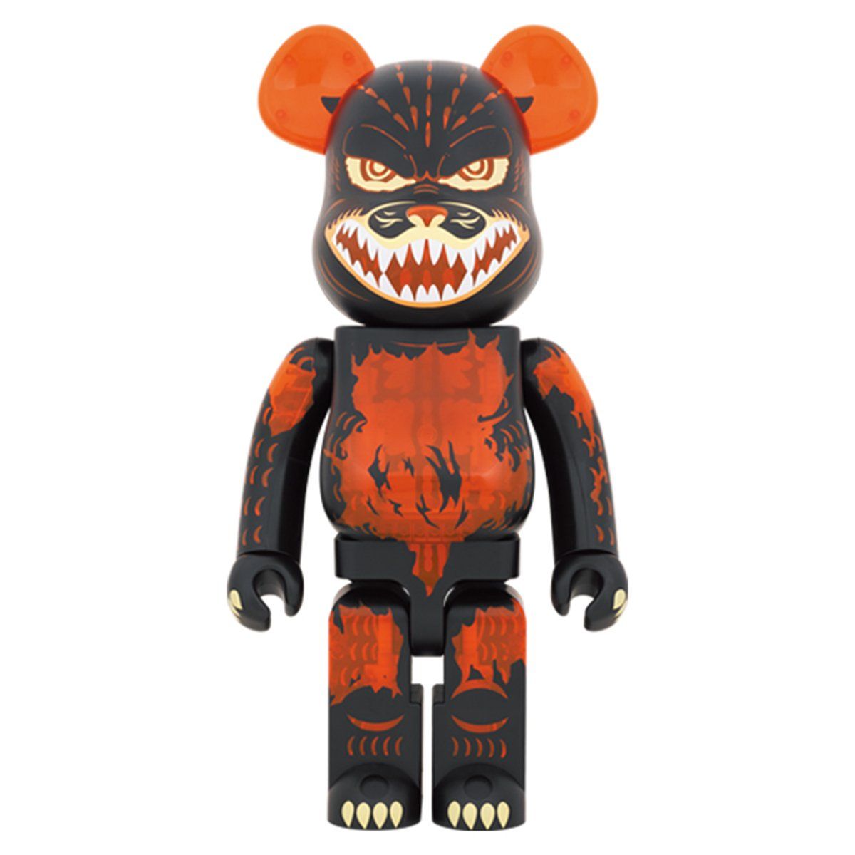 Bearbrick Godzilla from Godzilla vs Destoroyah (Meltdown: Phiên Bản Clear Orange) Đồ Chơi Mô Hình Cao Cấp Size 1000% Chính Hãng