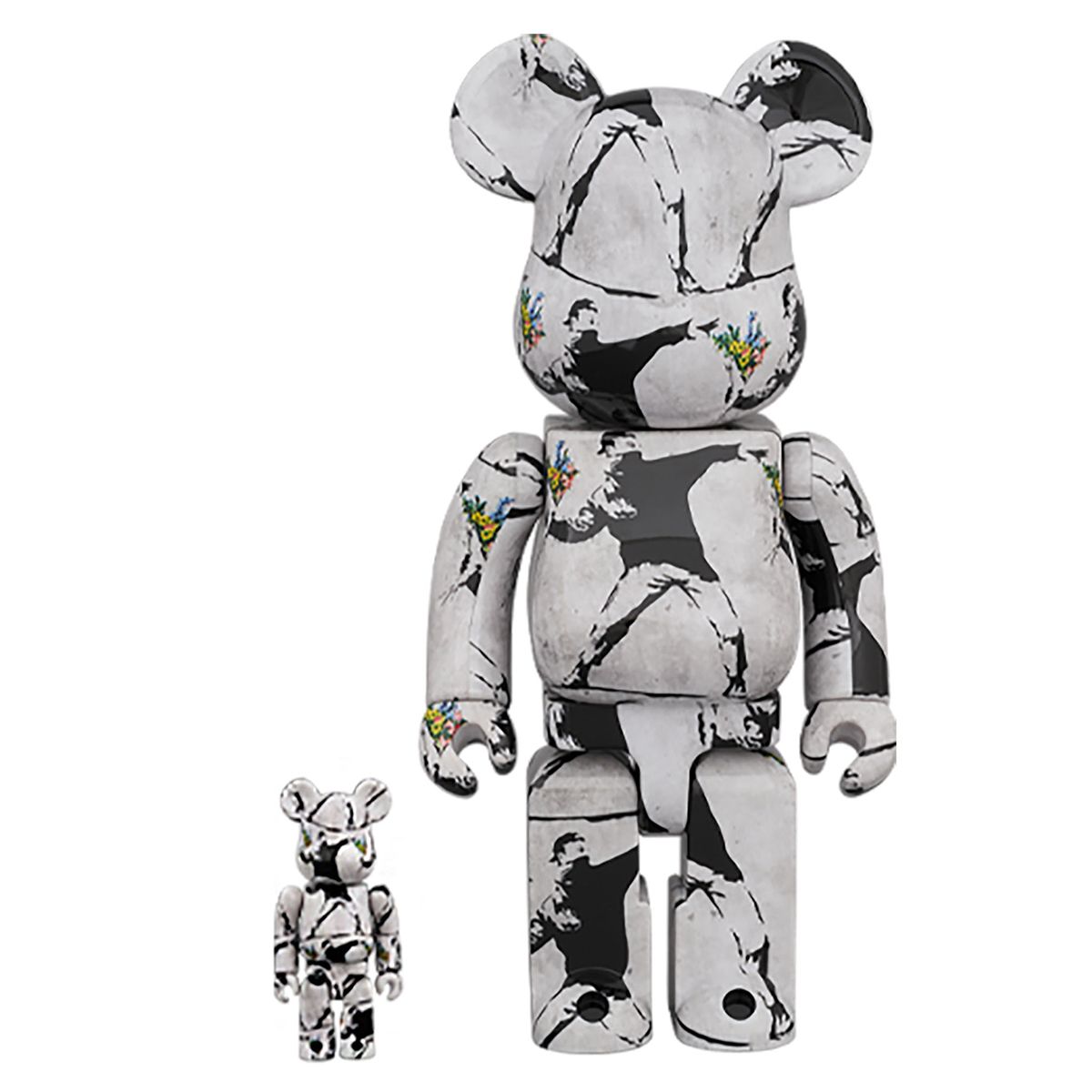 Bearbrick Flower Bomber Đồ Chơi Mô Hình Cao Cấp Size 1000% Chính Hãng
