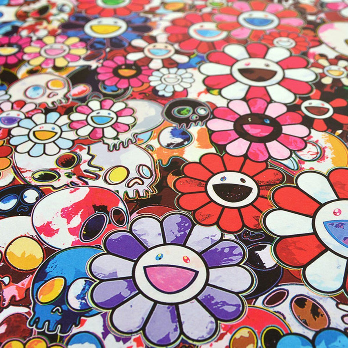 Takashi Murakami Dazzling Circus Embrace Peace Darkness Within Thy Heart 2016 Tranh Nghệ Thuật