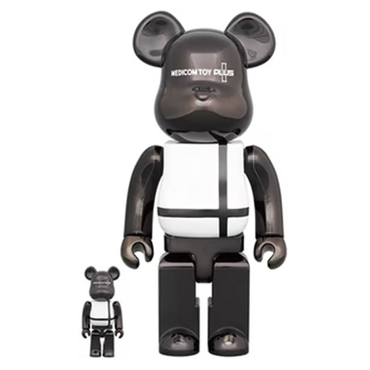 Bearbrick Medicom Toy Plus Đồ Chơi Mô Hình Cao Cấp Phiên Bản Black Chrome Size 1000% Chính Hãng