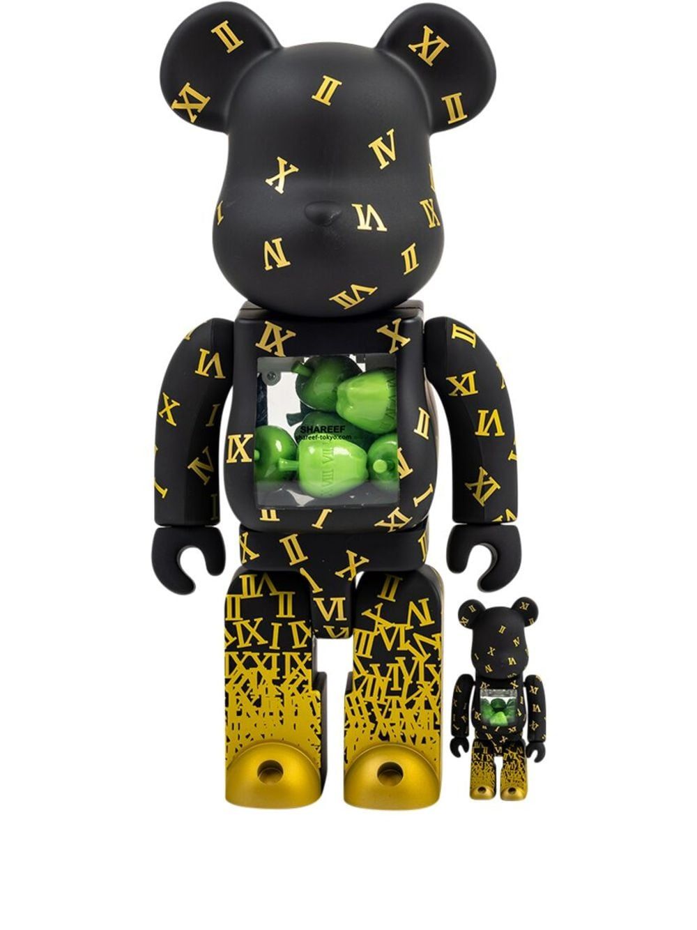 Bearbrick Shareef Green Apple 100% & 400% Đồ Chơi Mô Hình Cao Cấp