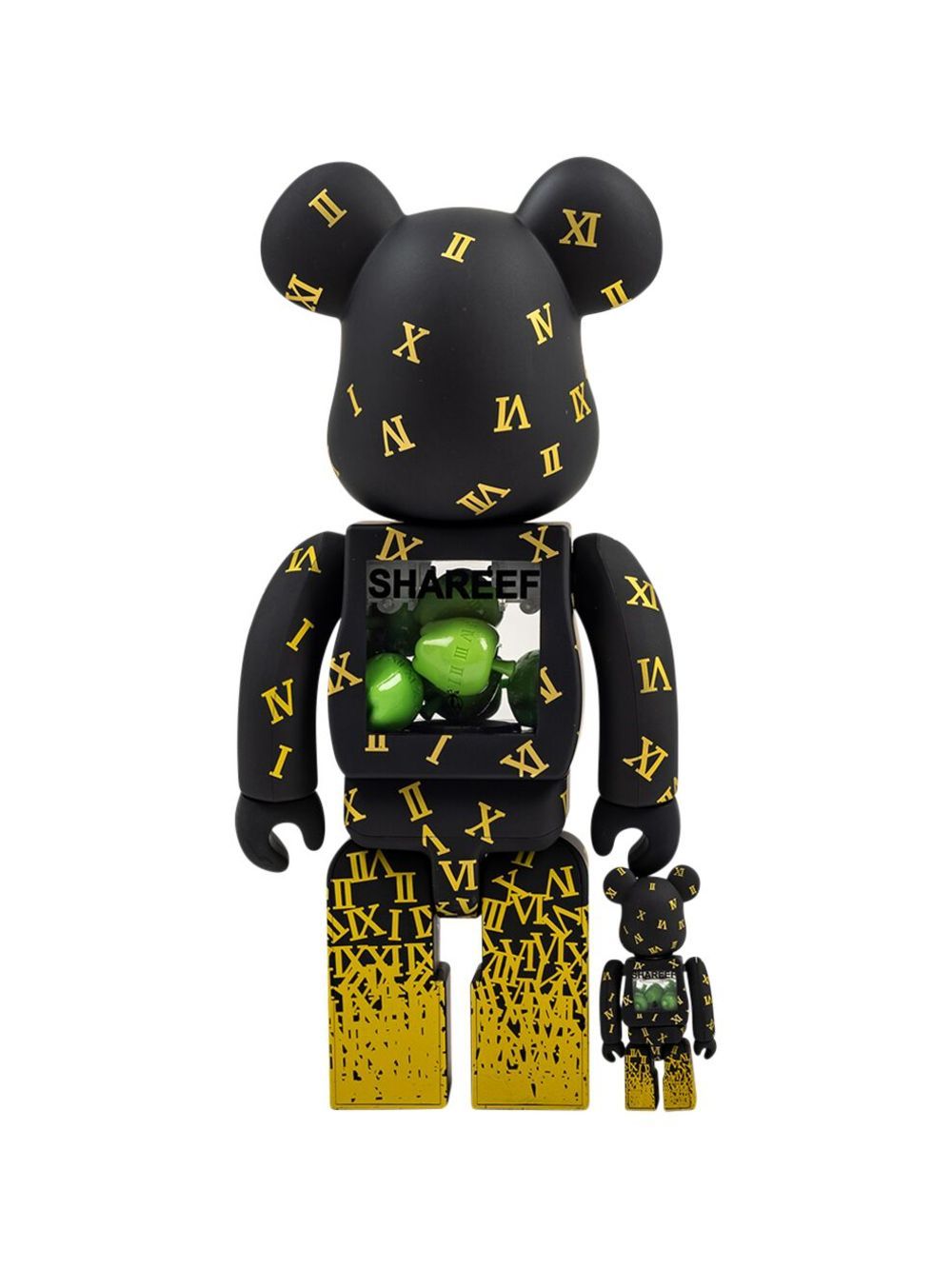 Bearbrick Shareef Green Apple 100% & 400% Đồ Chơi Mô Hình Cao Cấp
