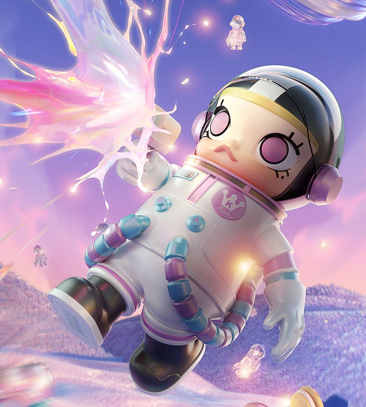 Popmart Mega Space Molly Candy Đồ Chơi Mô Hình Cao Cấp Size 1000% Chính Hãng