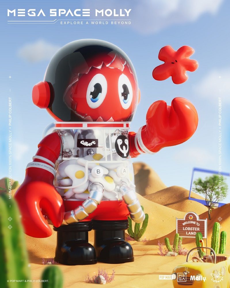 Popmart Mega Space Molly Lobster Đồ Chơi Mô Hình Cao Cấp Size 1000% Chính Hãng