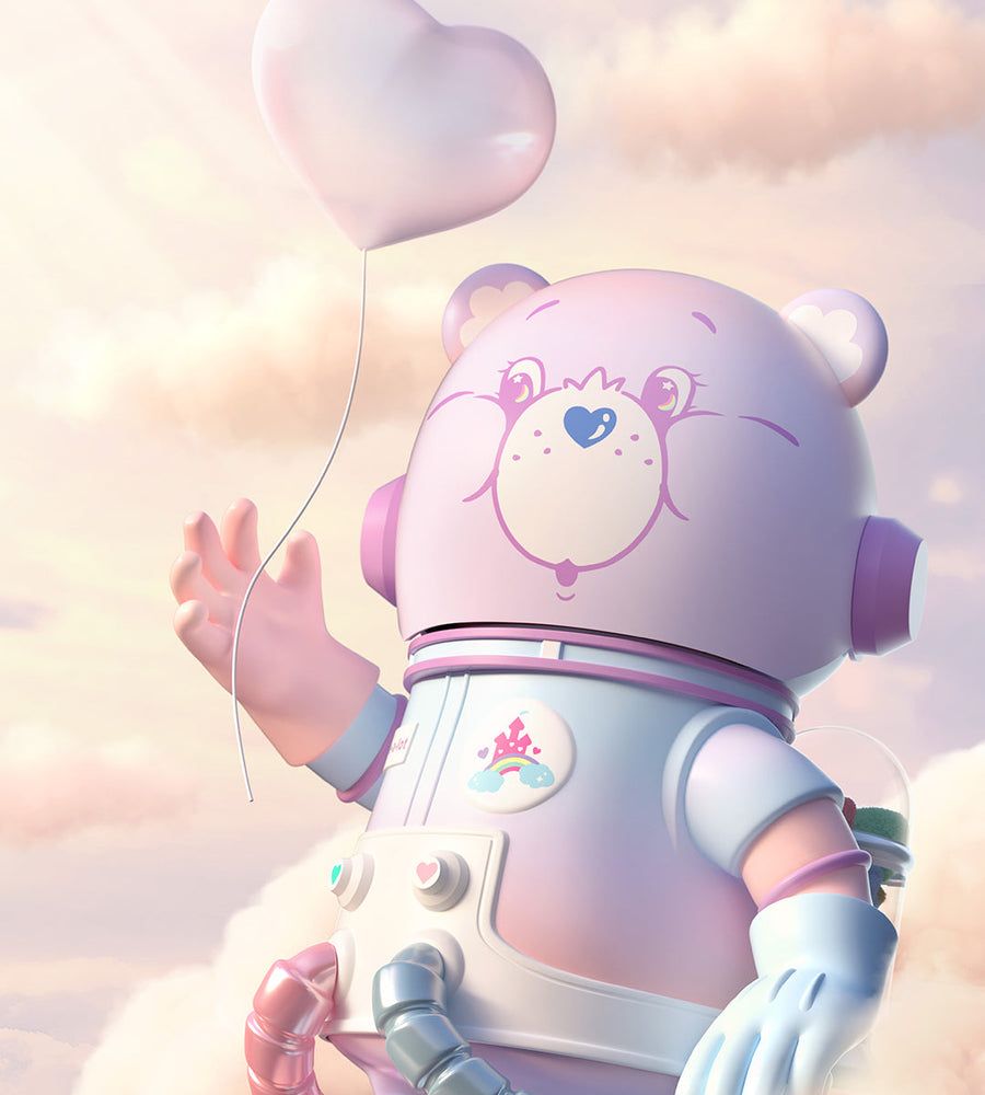 Popmart Mega Space Molly Care A Lot Bear 400% & 100% Đồ Chơi Mô Hình Cao Cấp