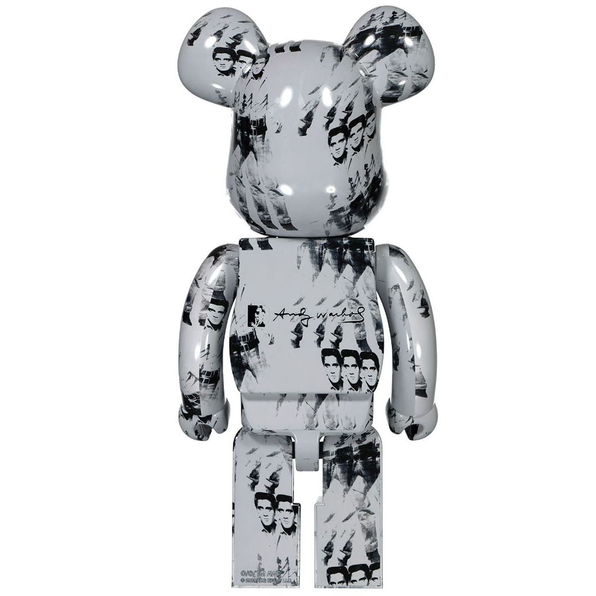Bearbrick Andy Warhol's Elvis Presley Đồ Chơi Mô Hình Cao Cấp Size 1000% Chính Hãng