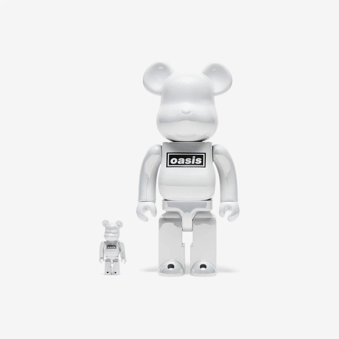 Bearbrick Oasis White Chrome 100% & 400% Đồ Chơi Mô Hình Cao Cấp