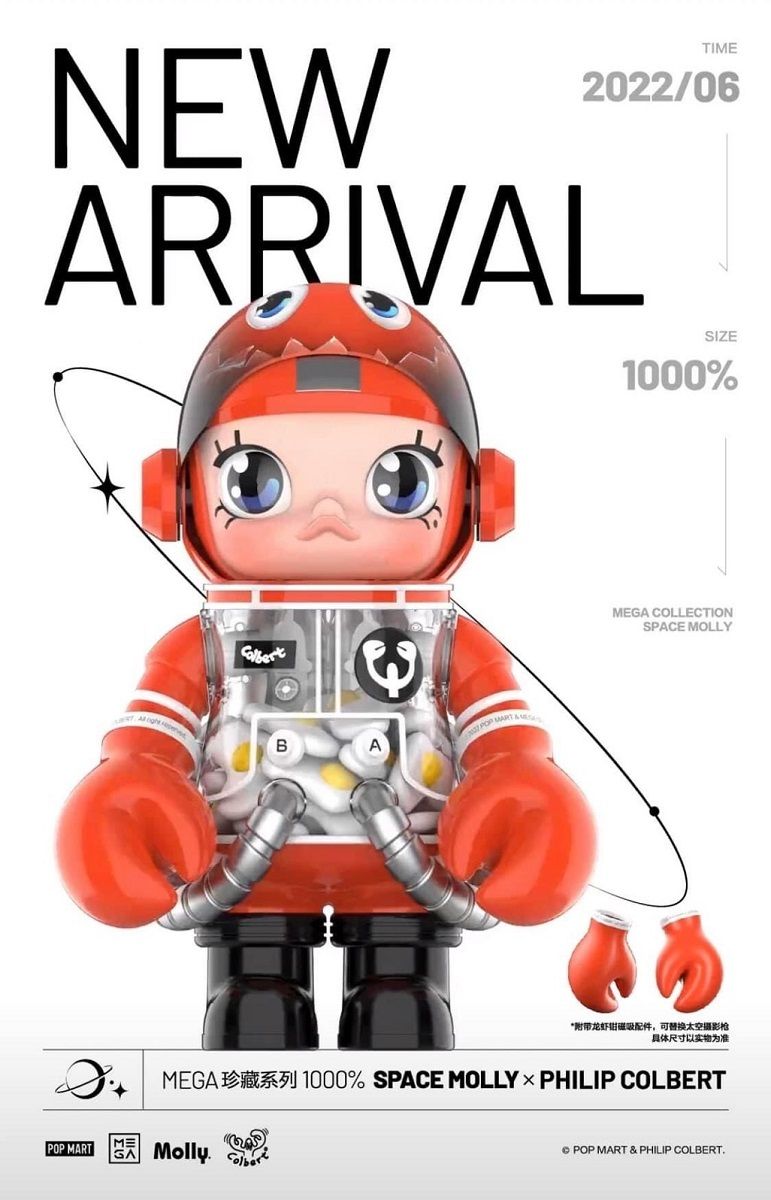 Popmart Mega Space Molly Lobster Đồ Chơi Mô Hình Cao Cấp Size 1000% Chính Hãng
