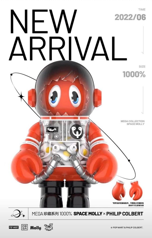 Popmart Mega Space Molly Lobster Đồ Chơi Mô Hình Cao Cấp Size 1000% Chính Hãng