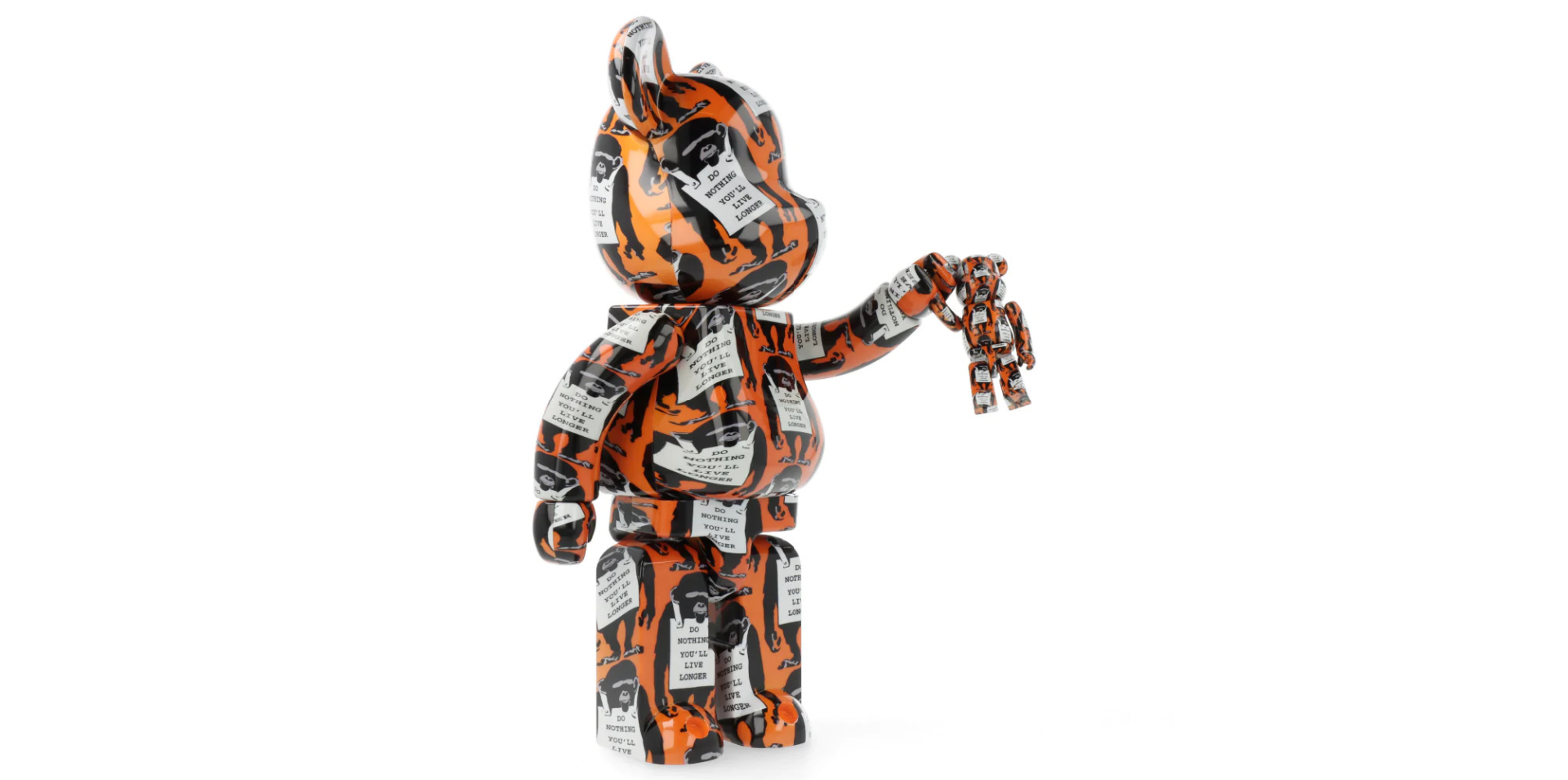 Bearbrick Monkey Sign 100% & 400% Đồ Chơi Mô Hình Cao Cấp